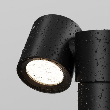 Lampa zewnętrzna Wall Street czarna - Maytoni | Ogród w stylu