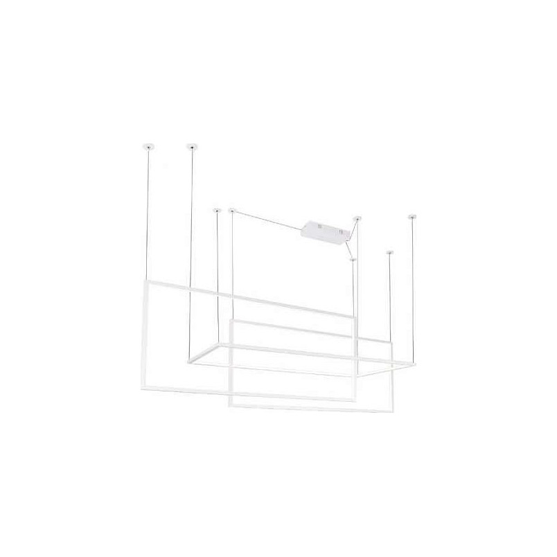 Lampa wisząca Geometric biała LED | MaxLight - Nowoczesne oświetlenie