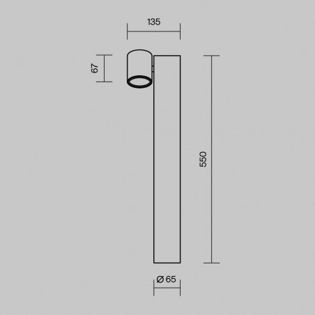 Lampa zewnętrzna Wall Street czarna - Maytoni | Ogród w stylu