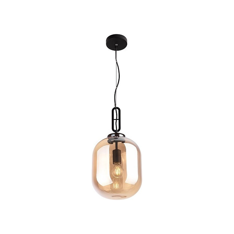 Lampa wisząca szklana Honey MaxLight | Bursztynowy Design