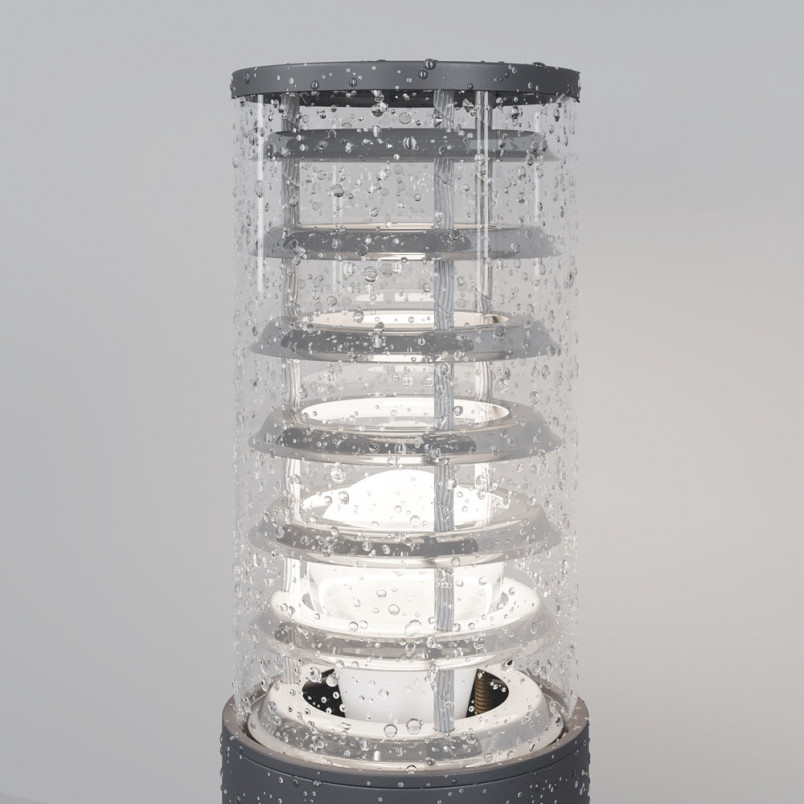 Lampa Ogrodowa Bronx Szara Maytoni - Nowoczesny Słupek