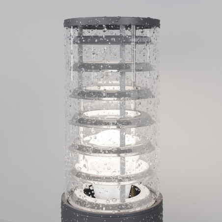 Lampa Ogrodowa Bronx Szara Maytoni - Nowoczesny Słupek