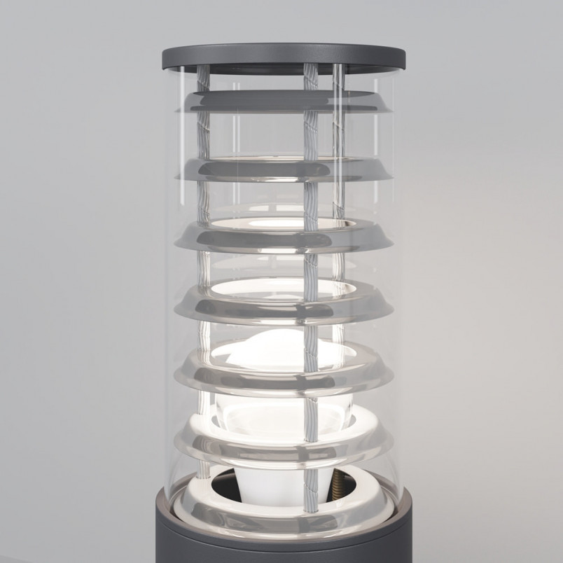 Lampa Ogrodowa Bronx Szara Maytoni - Nowoczesny Słupek