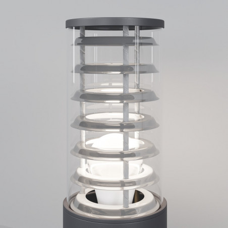 Lampa Ogrodowa Bronx Szara Maytoni - Nowoczesny Słupek