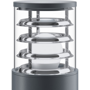 Lampa Ogrodowa Bronx Maytoni | Elegancki Słup Szary 25cm