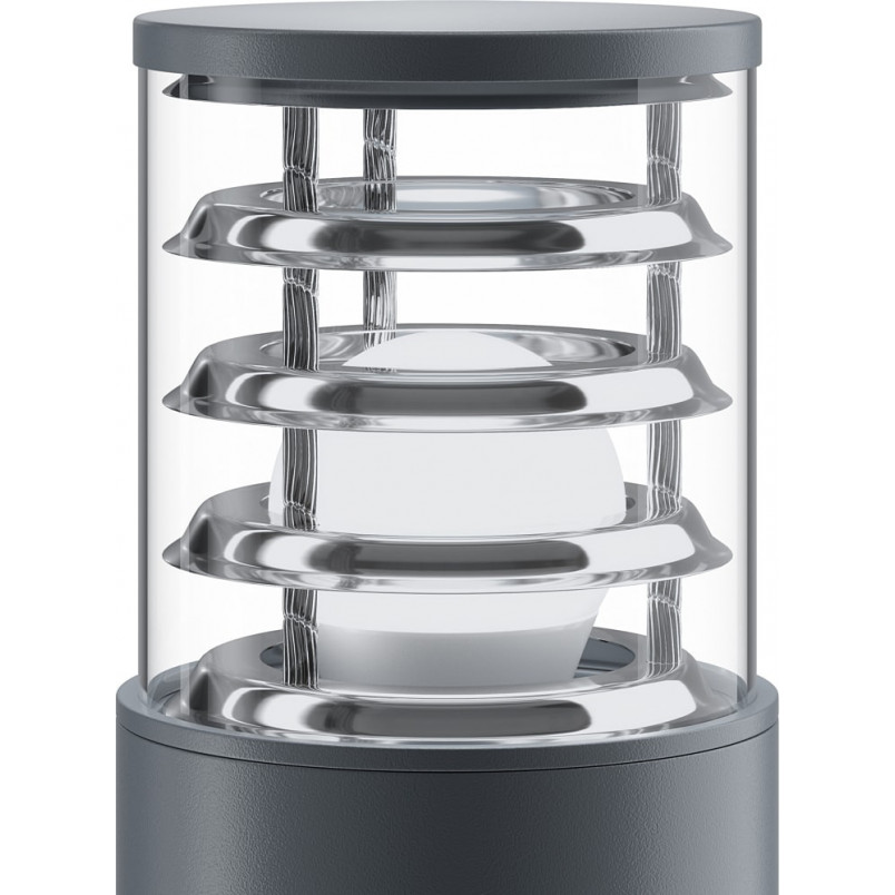 Lampa Ogrodowa Bronx Maytoni | Elegancki Słup Szary 25cm