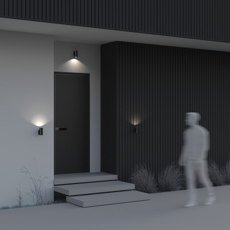 Kinkiet elewacyjny Bowery czarny Maytoni | Lampa ogrodowa