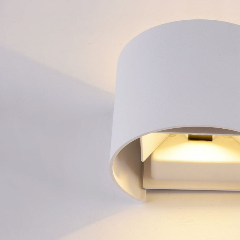 Kinkiet elewacyjny Fulton Round LED Maytoni | Biały, 3000K