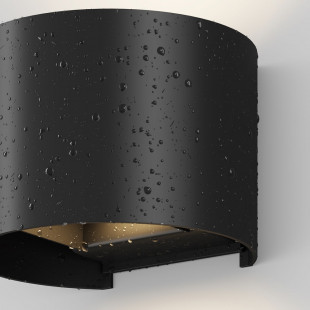 Kinkiet elewacyjny Fulton Round LED Maytoni | Czarny