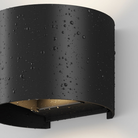 Kinkiet elewacyjny Fulton Round LED Maytoni | Czarny