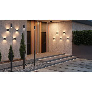 Kinkiet elewacyjny Fulton Round LED Maytoni | Czarny