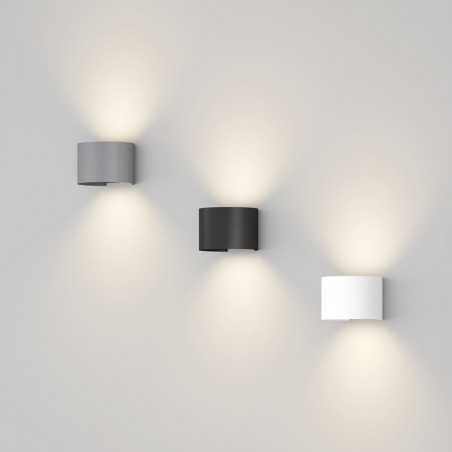 Kinkiet elewacyjny Fulton Round LED Maytoni | Czarny