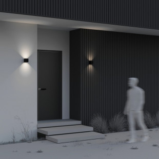 Kinkiet elewacyjny LED Fulton Square Maytoni | Czarny