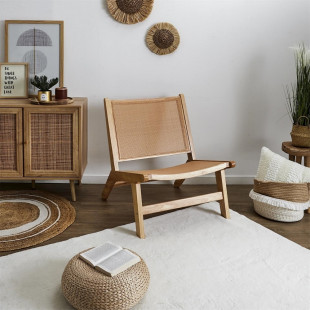Fotel drewniany Bali Intesi | Boho, Naturalny | Komfortowy