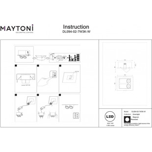 Reflektor sufitowy LED Magnum II - Maytoni | Oświetlenie