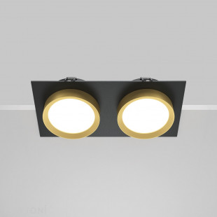 Lampa Hoop Maytoni: Spot 2-punktowy, Czarno-Złoty | Sklep
