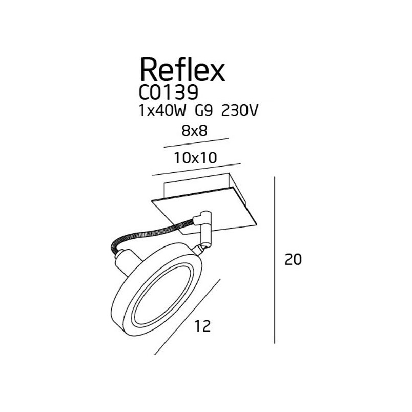 Reflektor sufitowy Reflex biały MaxLight | Kup online