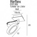 Reflektor sufitowy Reflex biały MaxLight | Kup online