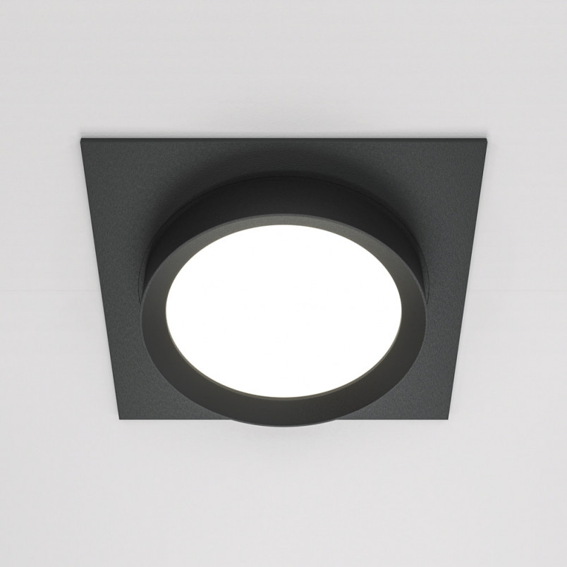 Lampa podtynkowa Hoop czarna Maytoni - Nowoczesny design