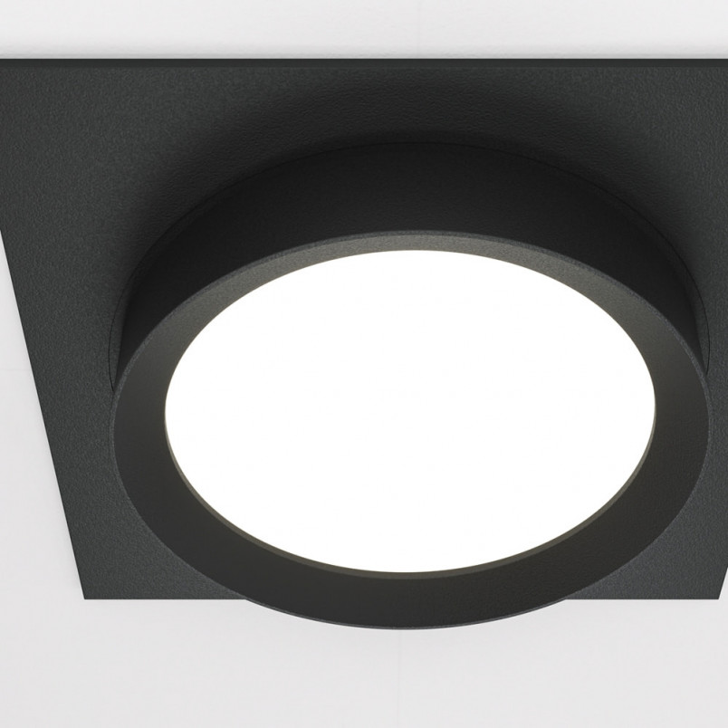Lampa podtynkowa Hoop czarna Maytoni - Nowoczesny design