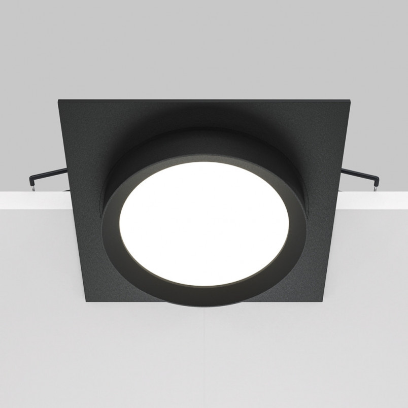 Lampa podtynkowa Hoop czarna Maytoni - Nowoczesny design