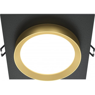 Lampa podtynkowa Hoop Maytoni: Elegancki design, czarno-złoty akcent