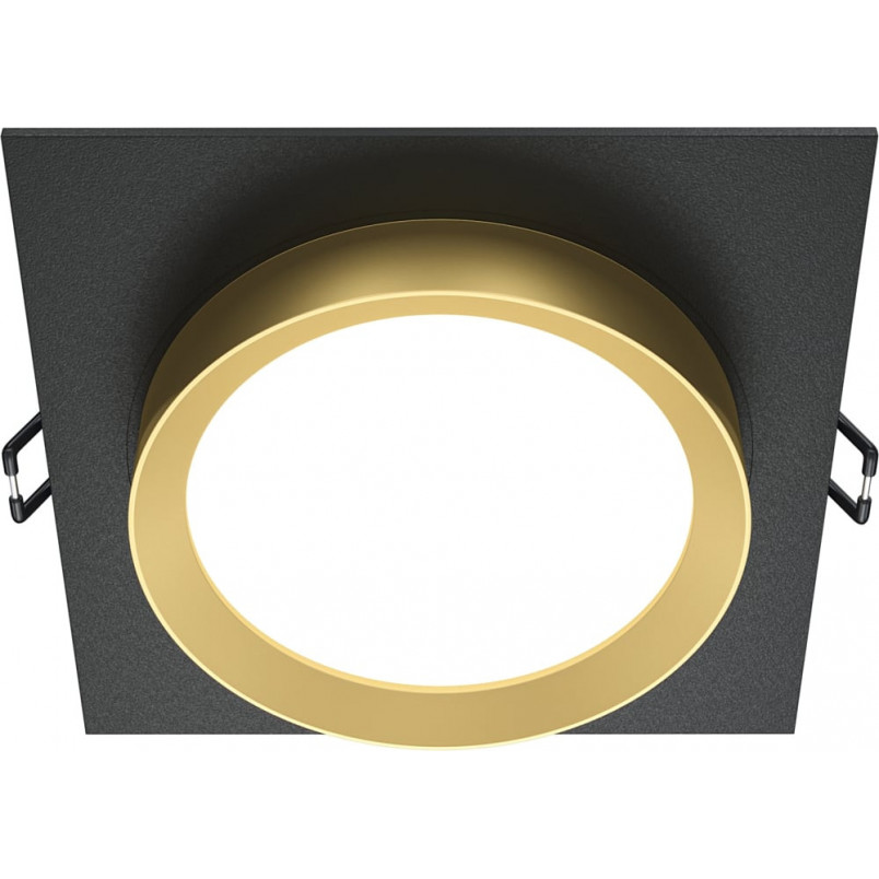 Lampa podtynkowa Hoop Maytoni: Elegancki design, czarno-złoty akcent