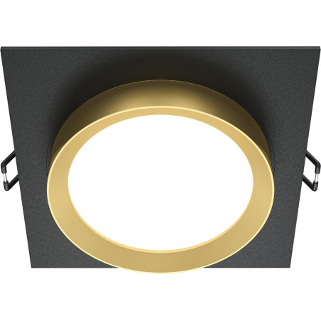 Lampa podtynkowa Hoop Maytoni: Elegancki design, czarno-złoty akcent