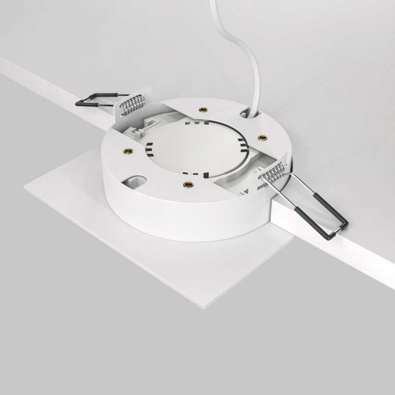 Lampa podtynkowa Hoop biała Maytoni | Downlight kwadratowy