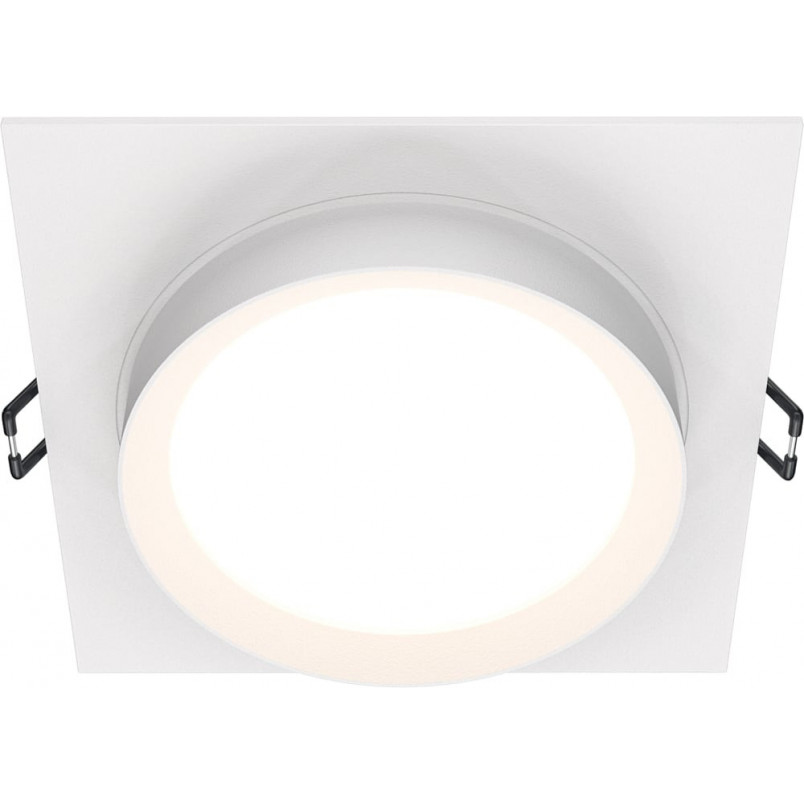Lampa podtynkowa Hoop biała Maytoni | Downlight kwadratowy