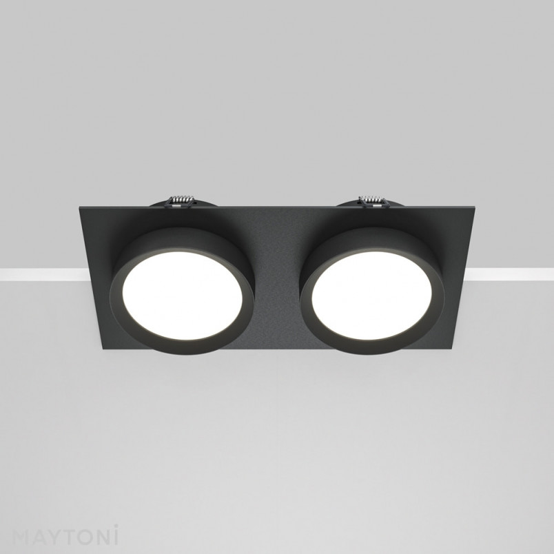 Lampa Hoop Maytoni - Spot 2-punktowy, Czarny | Kup Teraz