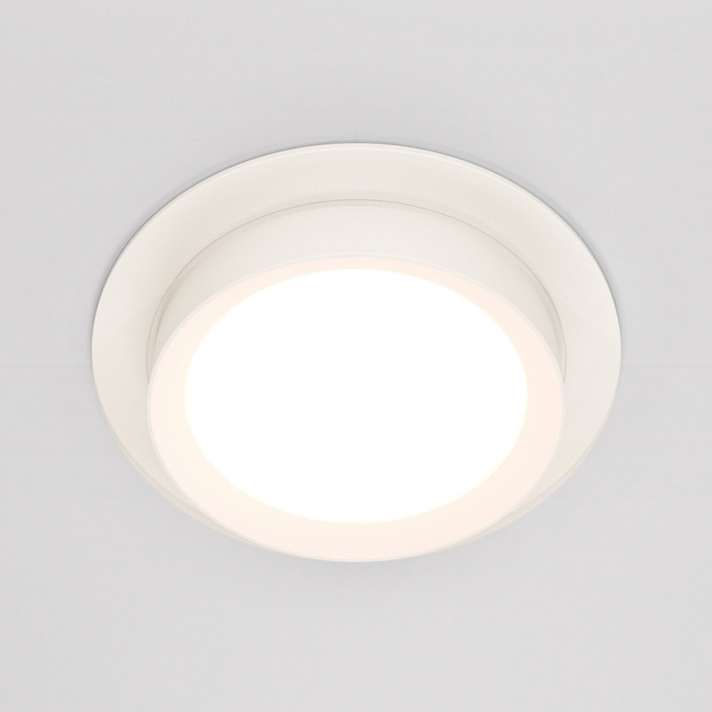 Lampa Hoop Maytoni - Elegancki downlight wpuszczany, biały