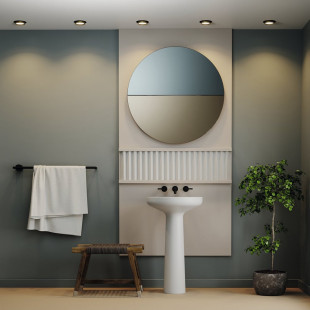 Lampa Hoop Maytoni: Elegancki spot podtynkowe czarno-złoty | Światło