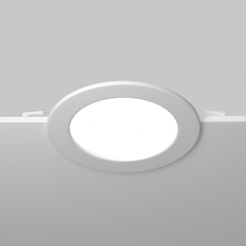 Lampa Stockton LED biała Maytoni - Downlight do łazienki IP44