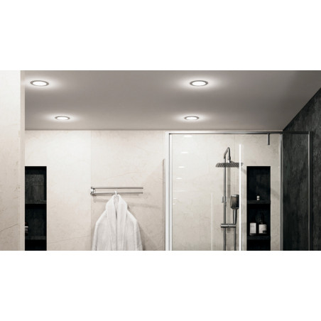Lampa Stockton LED biała Maytoni - Downlight do łazienki IP44