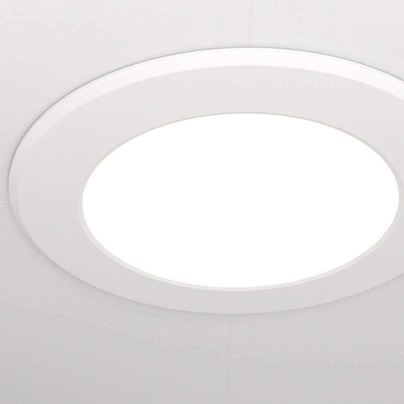 Lampa Stockton LED Maytoni: Biała, Podtynkowa, IP44 - Kup Teraz!