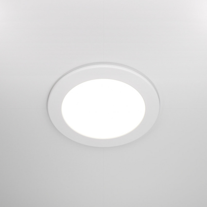 Lampa Stockton LED biała Maytoni - Downlight do łazni IP44