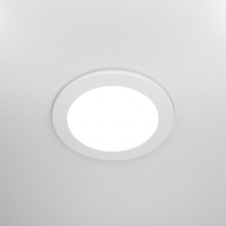 Lampa Stockton LED biała Maytoni - Downlight do łazni IP44