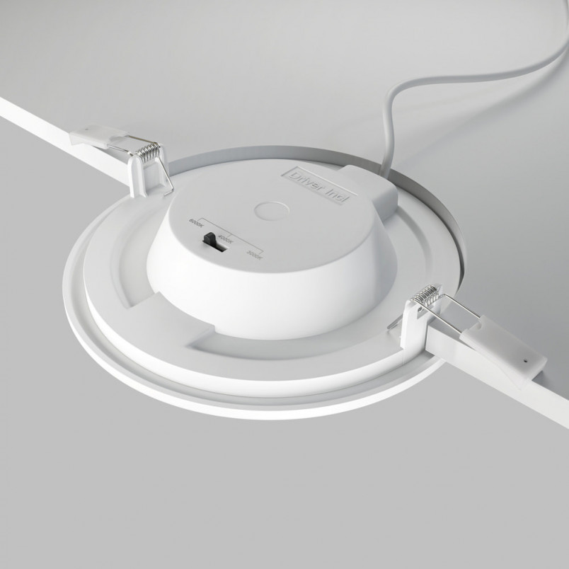 Lampa Stockton LED biała Maytoni - Downlight do łazni IP44