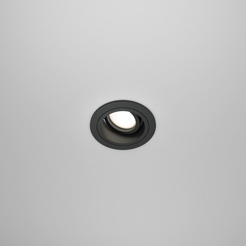 Lampa podtynkowa Atom II Maytoni - czarna, spot GU10