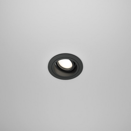 Lampa podtynkowa Atom II Maytoni - czarna, spot GU10