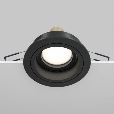 Lampa podtynkowa Atom II Maytoni - czarna, spot GU10
