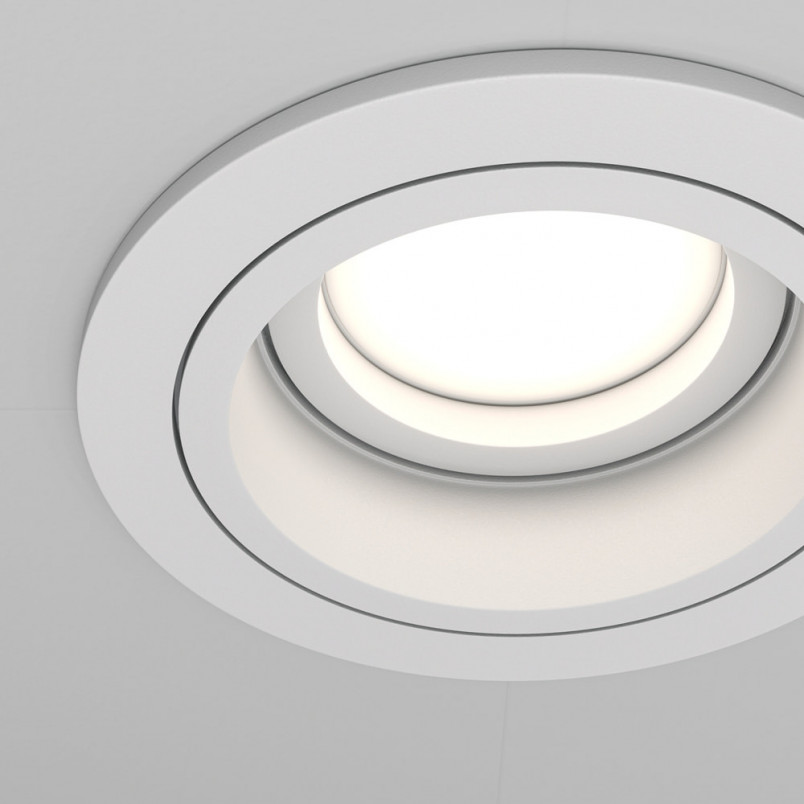 Lampa podtynkowa Maytoni Atom II - Biała, GU10 | Najlepsza cena