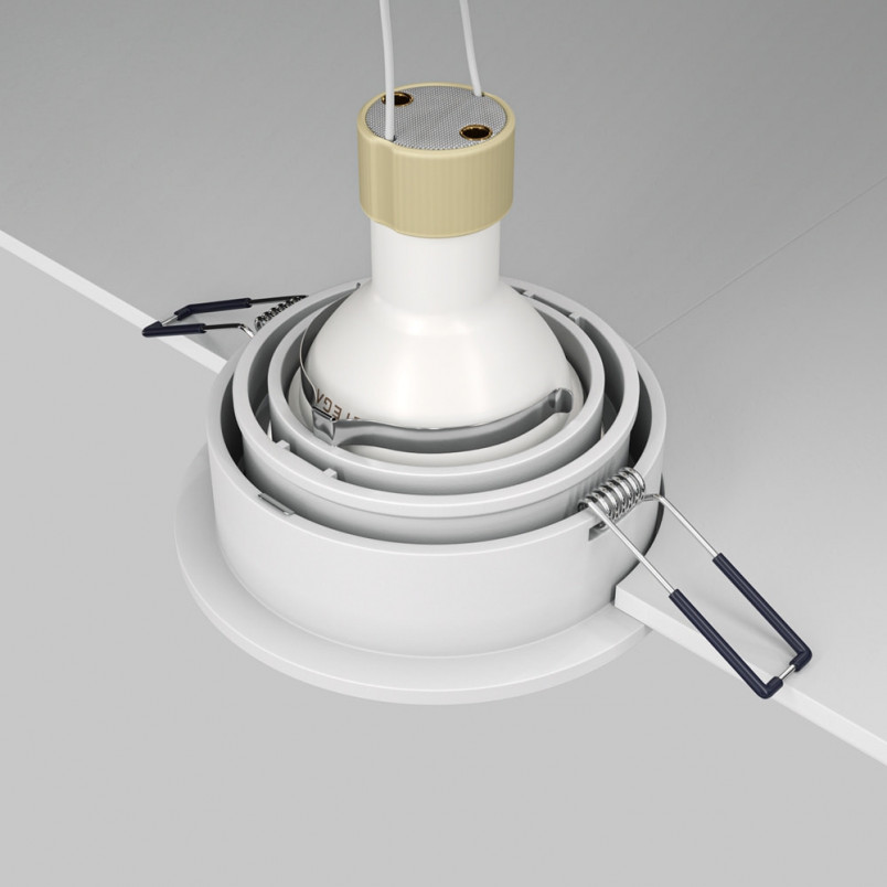 Lampa podtynkowa Maytoni Atom II - Biała, GU10 | Najlepsza cena