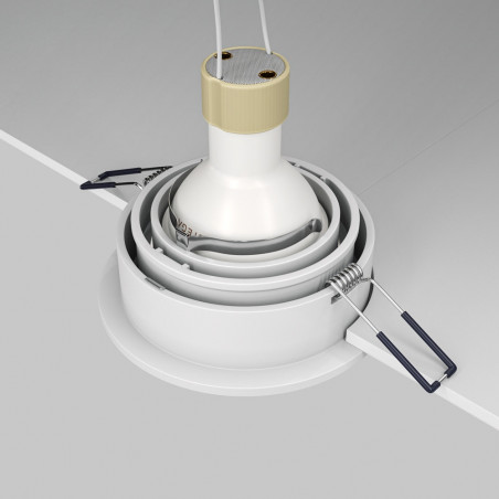 Lampa podtynkowa Maytoni Atom II - Biała, GU10 | Najlepsza cena