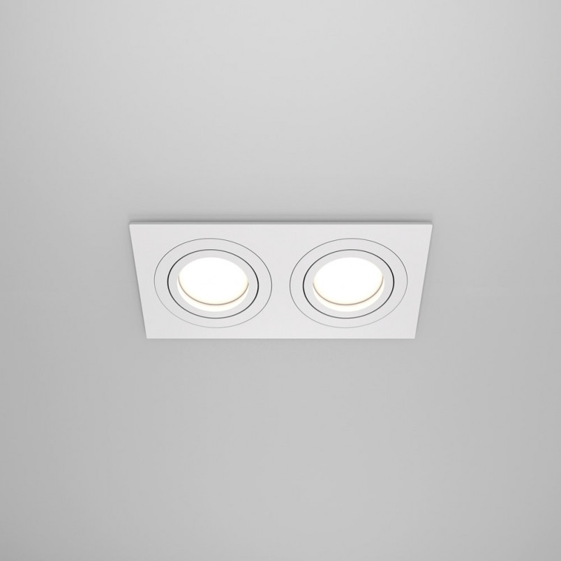Lampa podtynkowa Atom 2xGU10 biała Maytoni | Sklep z oświetleniem
