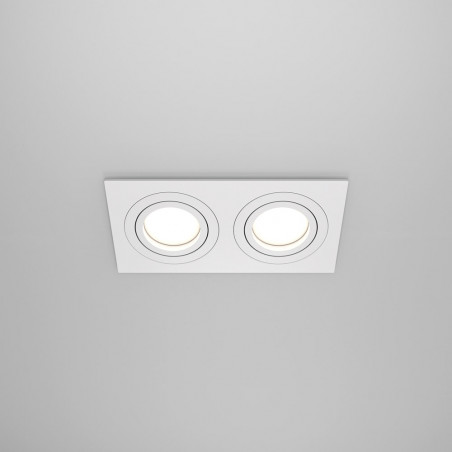 Lampa podtynkowa Atom 2xGU10 biała Maytoni | Sklep z oświetleniem