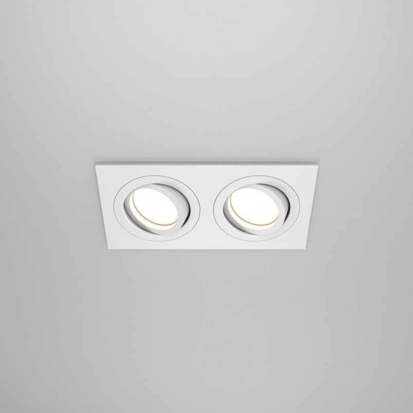 Lampa podtynkowa Atom 2xGU10 biała Maytoni | Sklep z oświetleniem