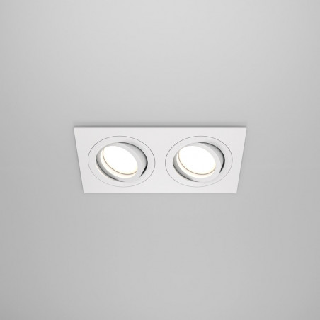 Lampa podtynkowa Atom 2xGU10 biała Maytoni | Sklep z oświetleniem