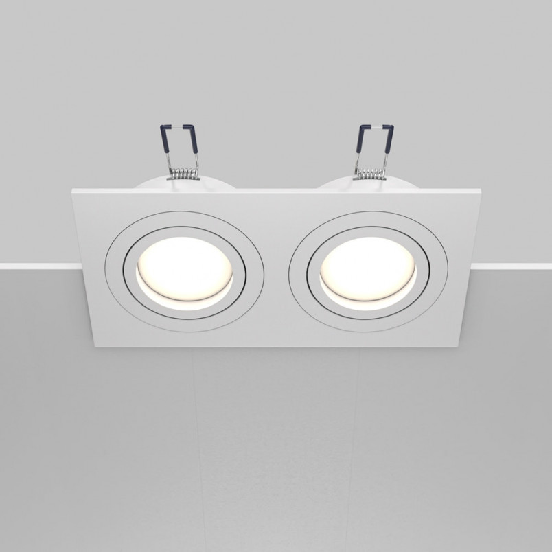 Lampa podtynkowa Atom 2xGU10 biała Maytoni | Sklep z oświetleniem